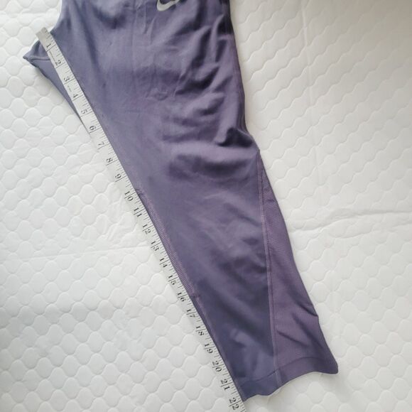 Nike Dri-Fit Women's Running Crop Tights Purple Stretch Plus Size 1X - Picture 13 of 15